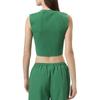 FILA X Hailey Collaboration Simple Versatile Comfortable College Style Tennis Vest Women tops Green A71W523102F-GN