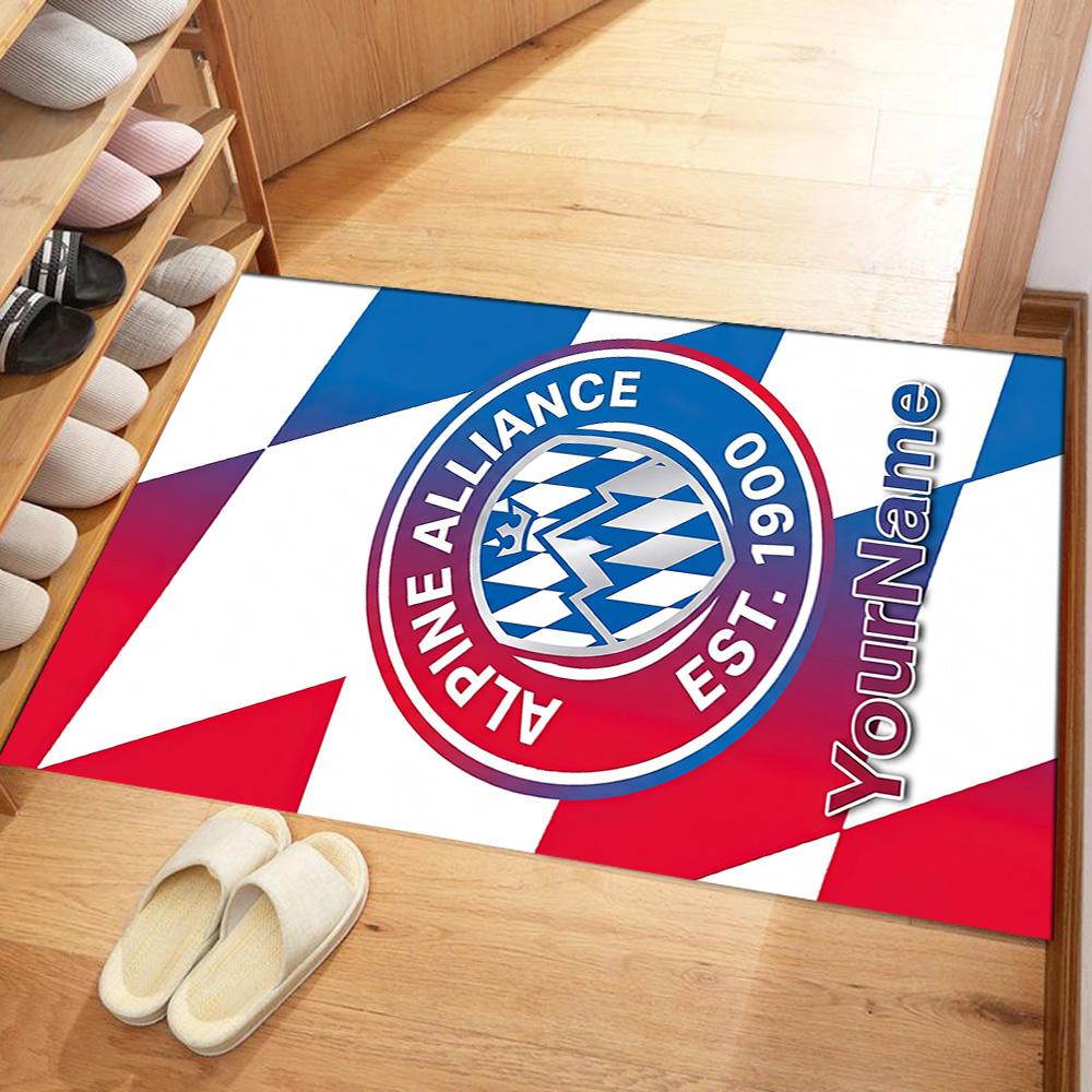 Fußball‑club Bayern München E.v. 1 Customize Your Name Area Rug Design for Living Rooms Game Room Kitchen Foyer Antislip Carpet Decorate Offices