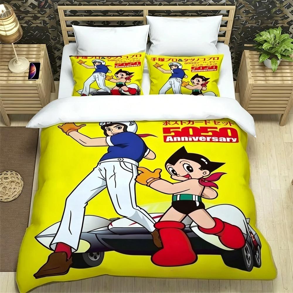 Animation A-Astro Boy Sheets Quilt Covers Bedding Dormitory Sheets Three-piece Bedding Set 2/3-piece Soft Warm Bedding Set