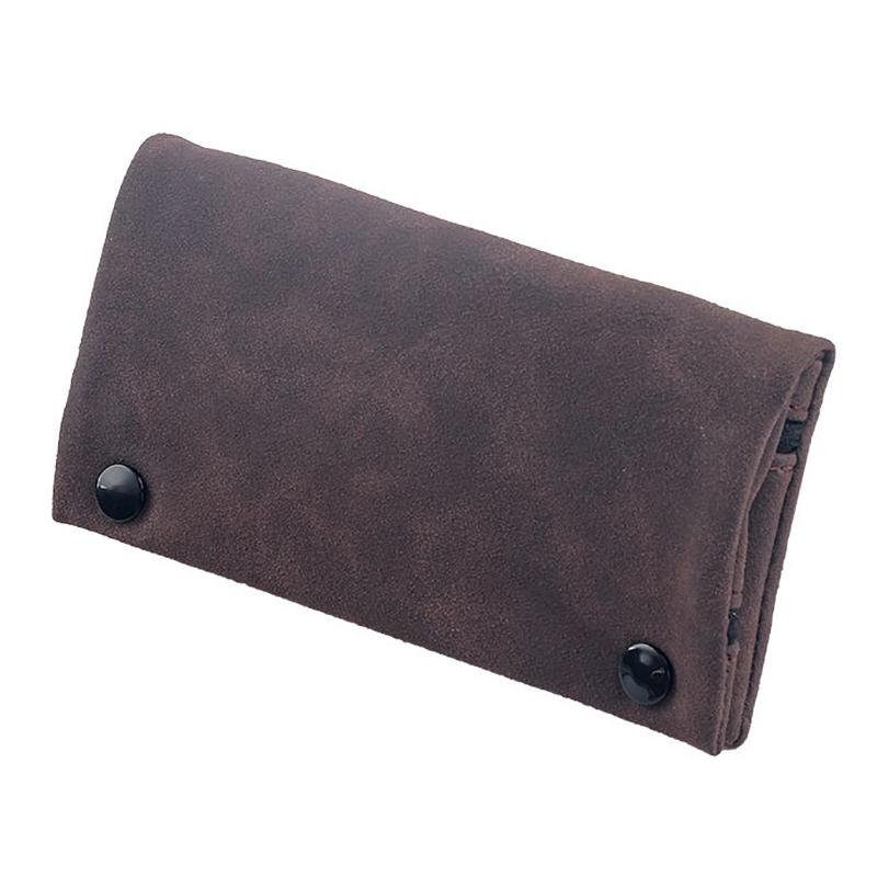 Frosted Leather Hand Cigarette Bag Foldable Storage Bag Handmade  Lighter Pouch Multifunctional  Moisturizing Bag