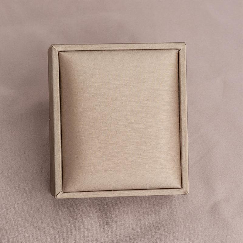 Champagne Square PU Jewelry Gift Box for Rings, Necklaces, Bracelets