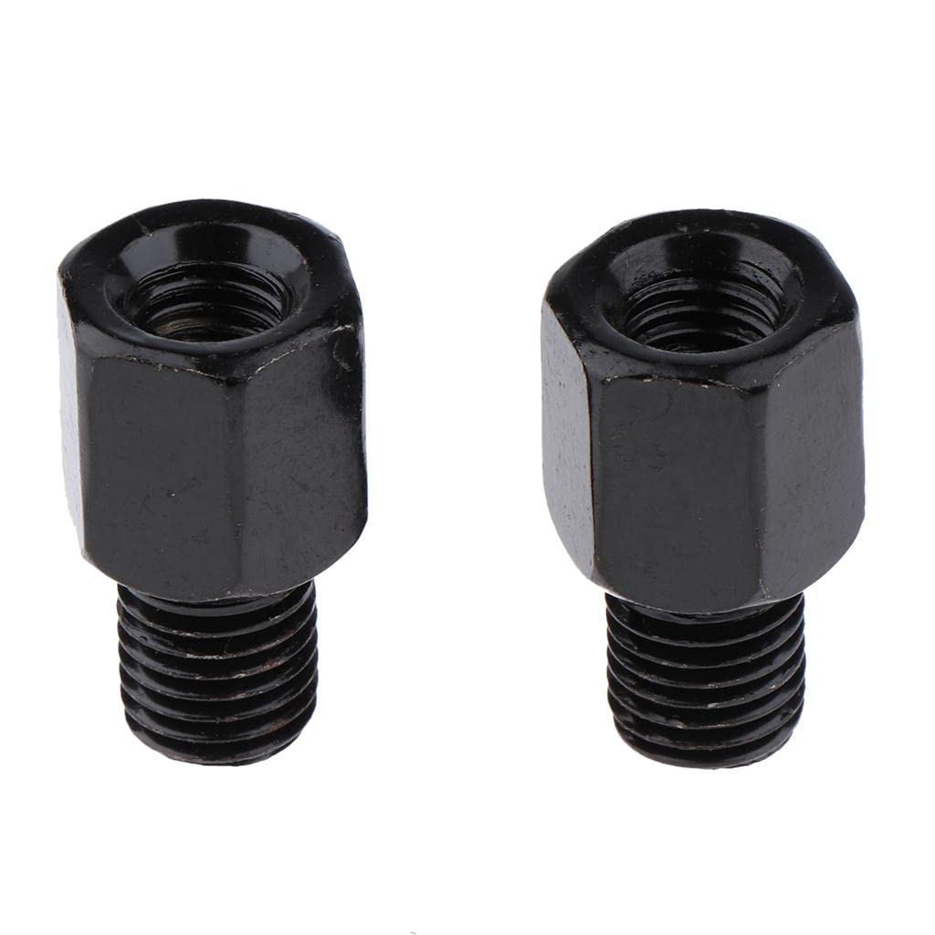 Shiwaki 2-teiliger Motorradspiegeladapter Höhenverstellungs-Abstandshalter für Spiegel [Positiv 0,3 Zoll bis