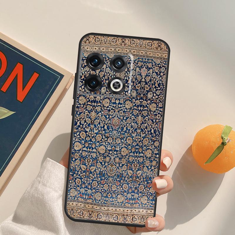 Persian Carpet Floral Pattern Case For OnePlus 13R 12R 10R 13T 10T 11 12 13 15 OnePlus Nord 5 CE 2 3 4 Lite N20 N30 Cover
