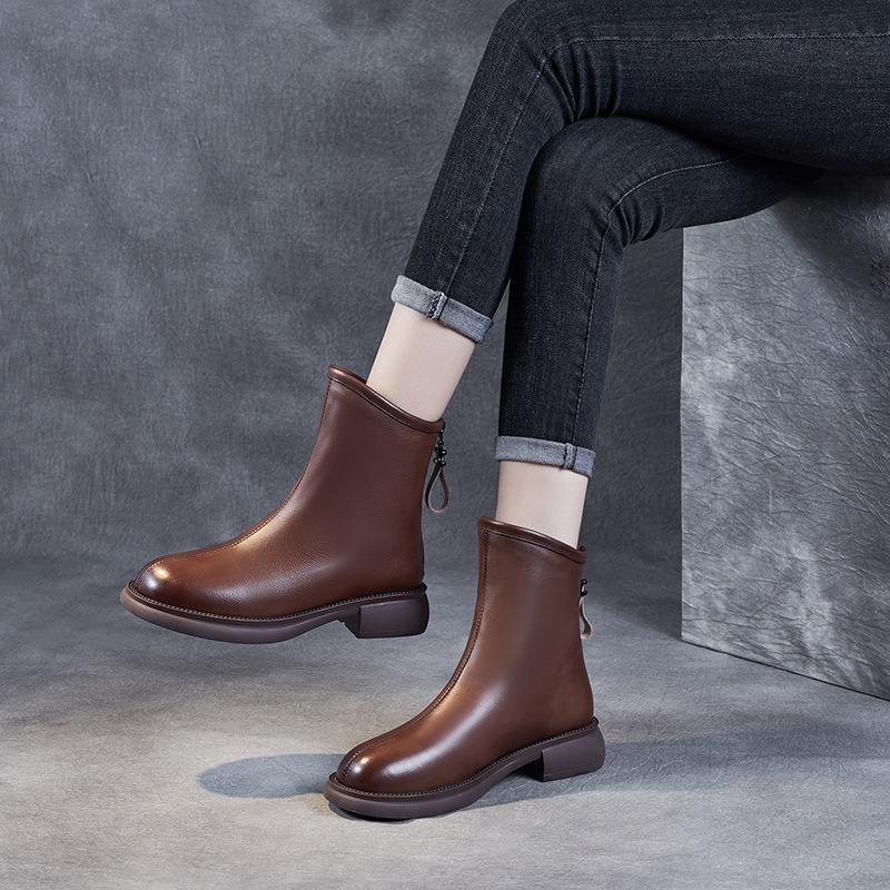 Chelsea Boots Läderstövlar Martin Stövlar