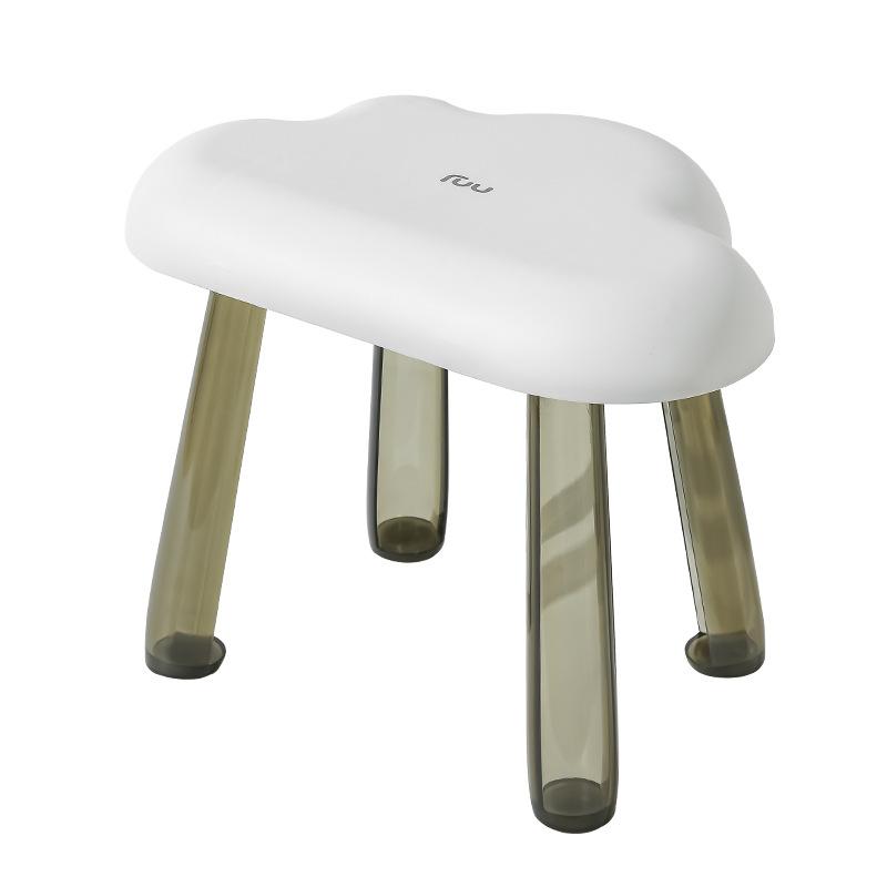 Cloud Light Luxury Chair Strong Load-bearing Capacity Wide Seating Area Hallway Ottoman Living Room Plastics Seat for Bedroom