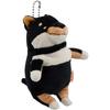 Shinada Global Mochi Series Mochi Dog Black Shiba Inu (mini) 7 x 5 x 14cm Plush Dog Animal MOIN-0088B