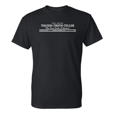 Toledo Truth Teller - T-Shirt Parodia Mockumentary Giornalistico