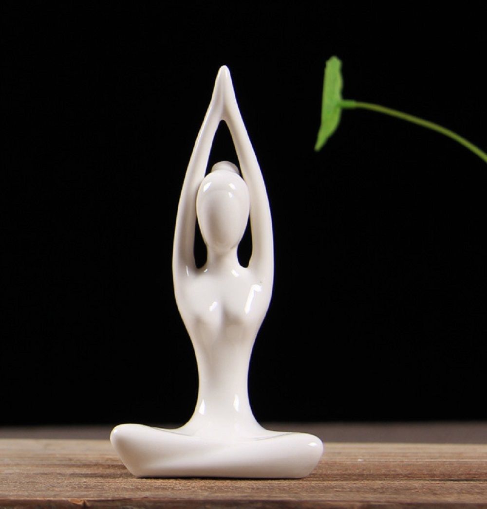 

Домашнее Настольное Украшение Абстрактные Художественные Орнаменты Керамическая Фигурка в Позах Йоги Фигурка в Позах Йоги style5