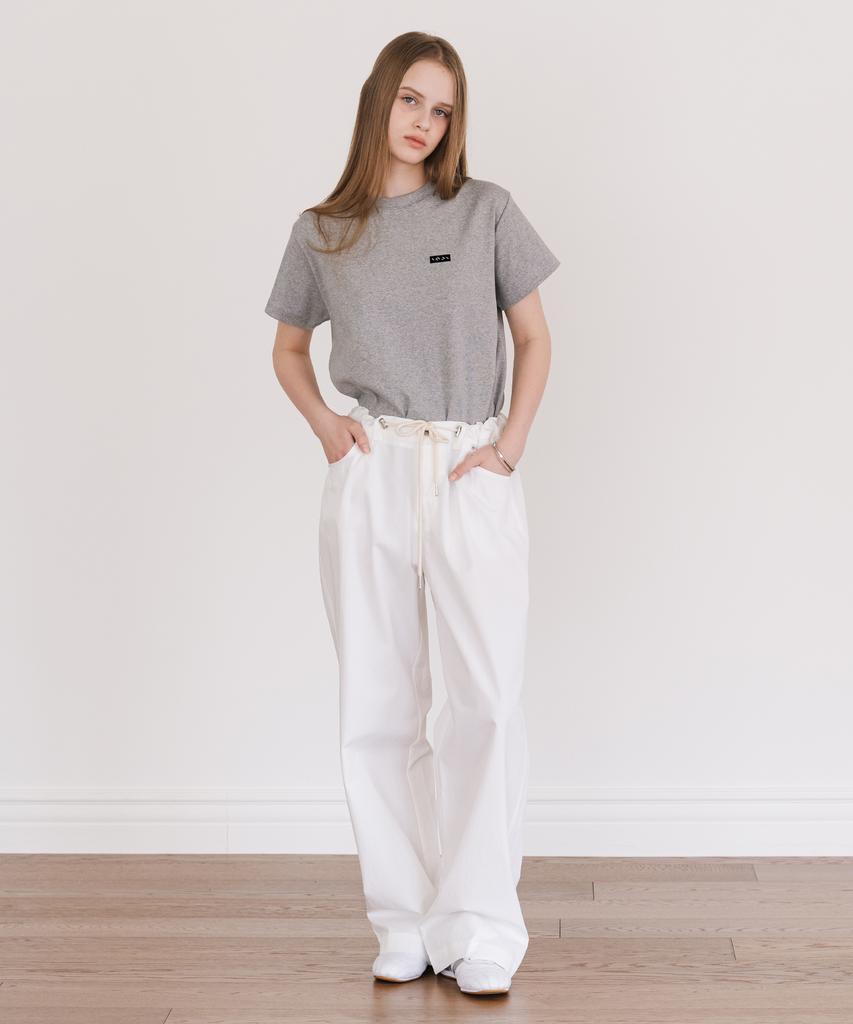 Ingi Active Wide String Cotton Pants Ivory