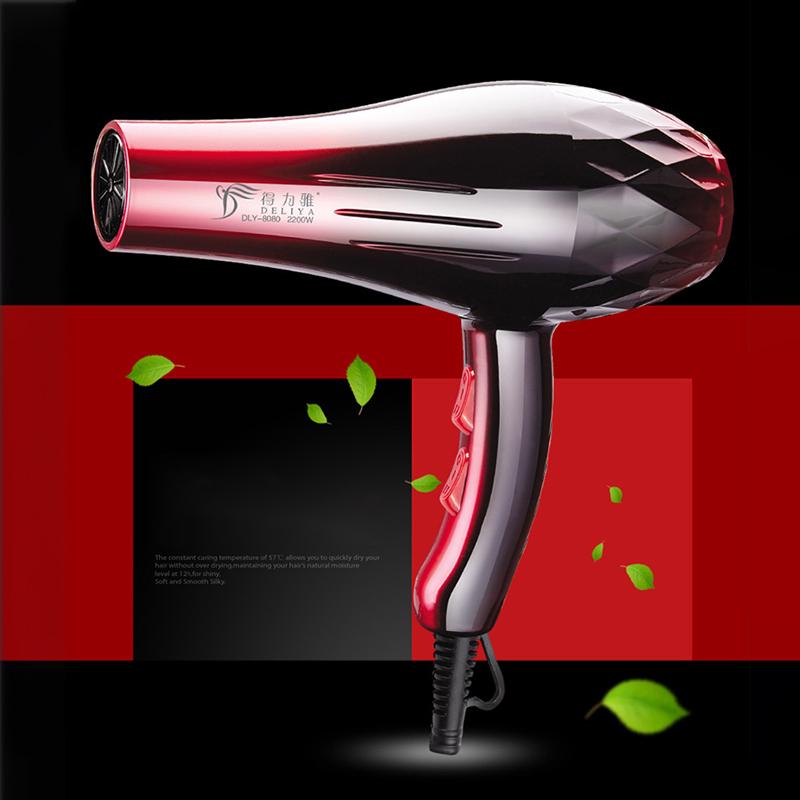 2200W 220V Large Power Salon Professional Hair Blow Dryer Blower Combs 6pcs/set