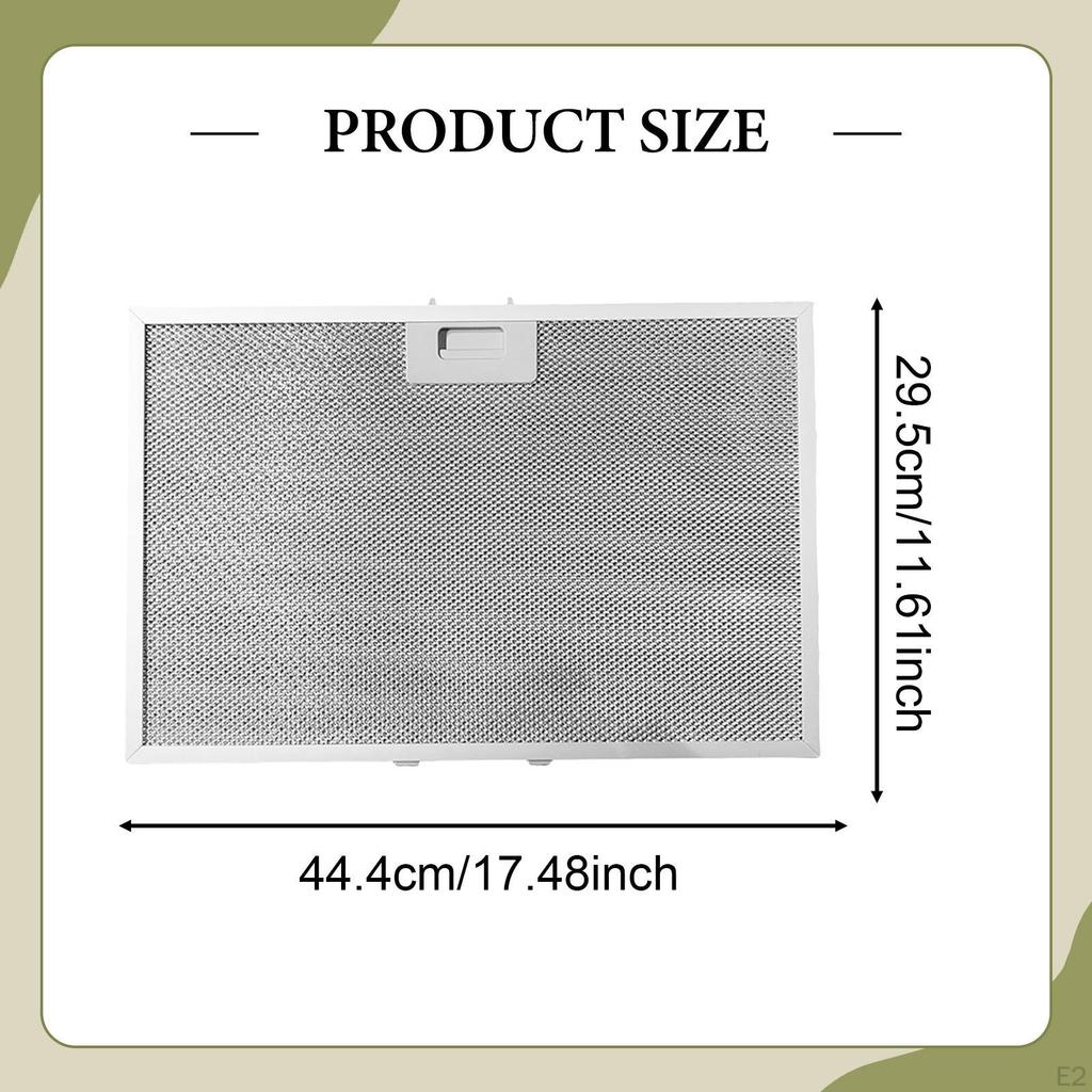 Range Hood Replace Part Sturdy Kitchen Tool Easy Clean Metal Extractor Fan Cooker Aluminum Mesh for