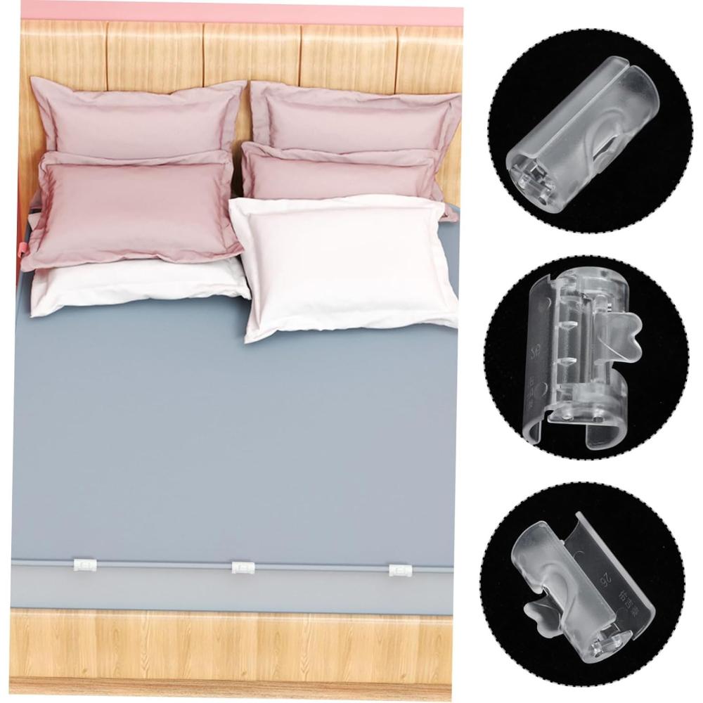 20/40 PCS Bed Sheet Clips Non Slip Adjustable Mattress Fasteners Strong Grip Duvet Holder Universal Bedding Clips Home Hotel