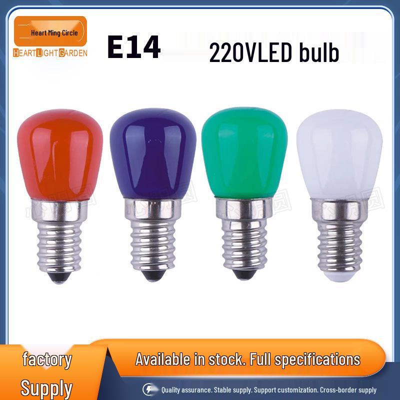 

E14 Red LED Altar Lamp, 2W Glass Cover, Energy-Saving, AC220V Warm White Linear Dimming