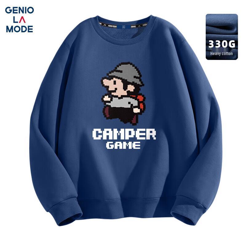 

GENIOLAMODE Men s Cartoon Print Pullover Sweatshirt 3XL