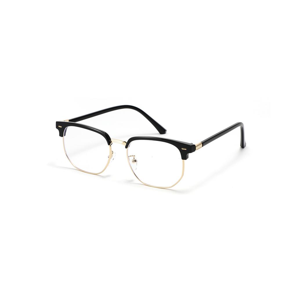 Glasses Semi-Metal Round Small Fresh Plain Glasses Female Flat Glasses Male