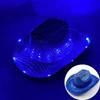 Blinky LED Light Cowboy Cowgirl Hat Flashing Cap Glowing Hat Carnival Men Women Bachelorette Party Wedding Bridal Supplies