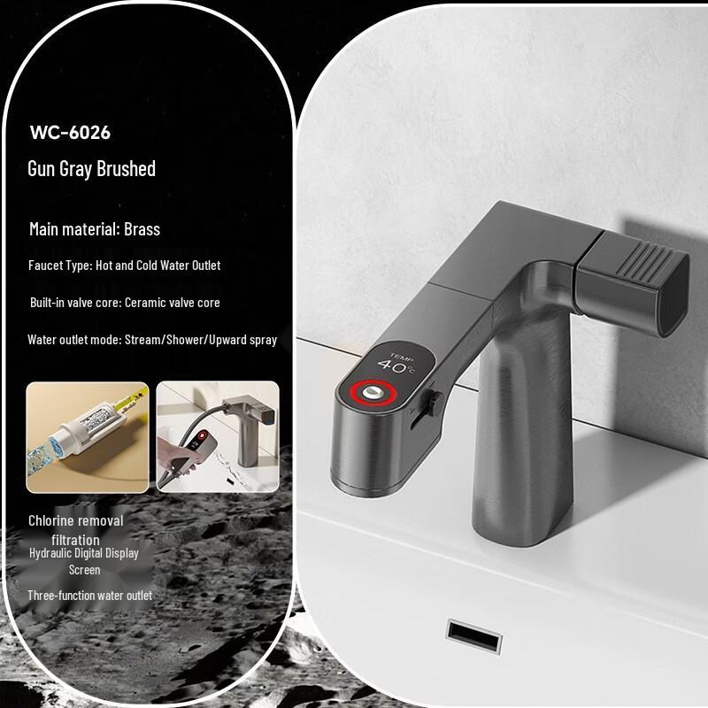 Yuzhuxun Cream Style Adjustable Wall-Mounted Basin Faucet