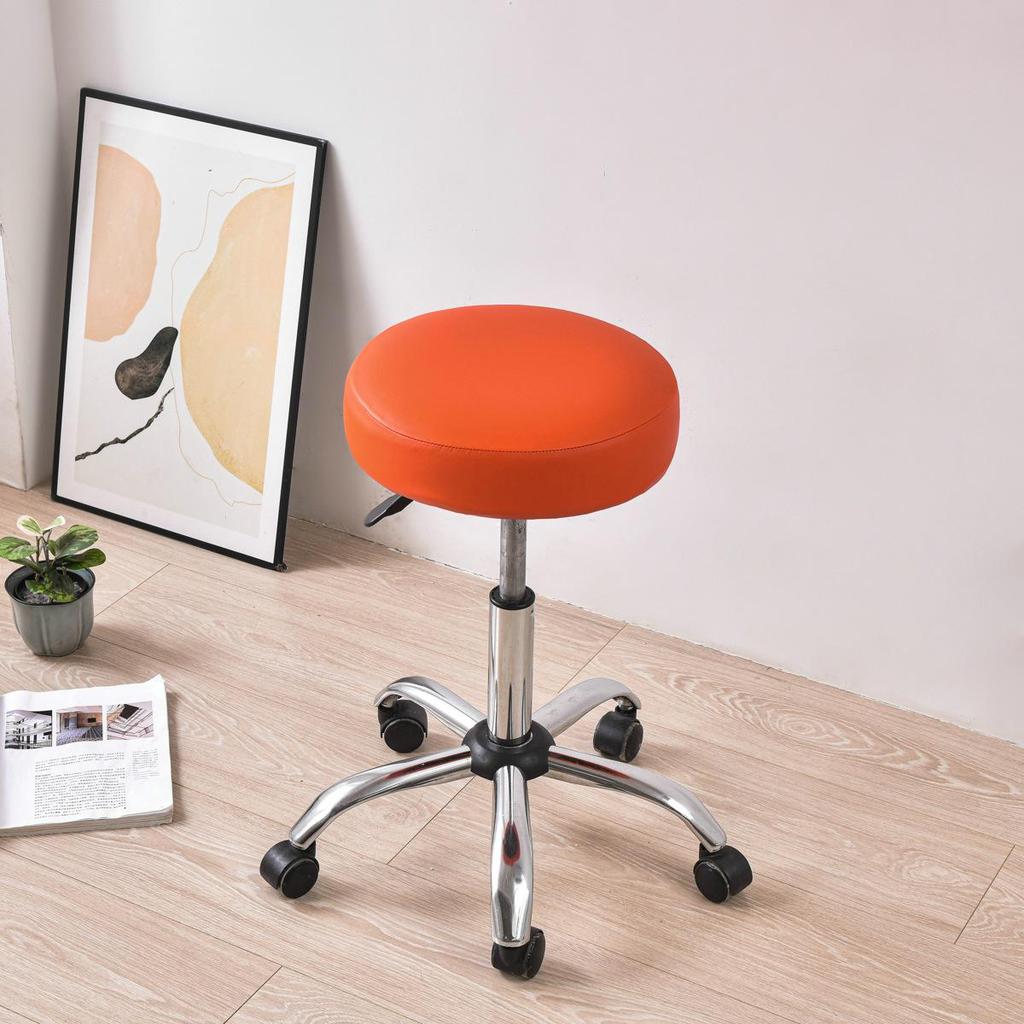 Waterproof Round PU Leather Chair Seat Cover for Dining Chairs, Hotels, and Home Use