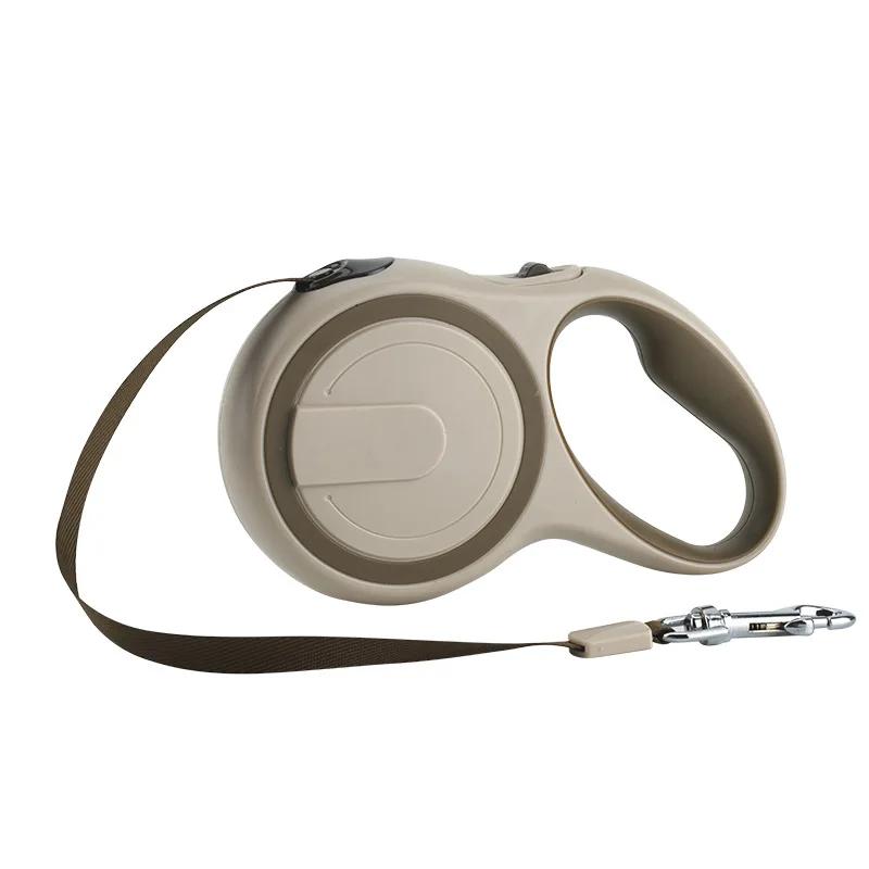 Correa Retráctil Grande para Perros de 8M 50Kg Correa de Nylon Reflectante para Pasear Perros Cuerda Duradera Correa para Pasear Perros Mascotas Para Perros Medianos Grandes (khaki,5m  30kg) caqui