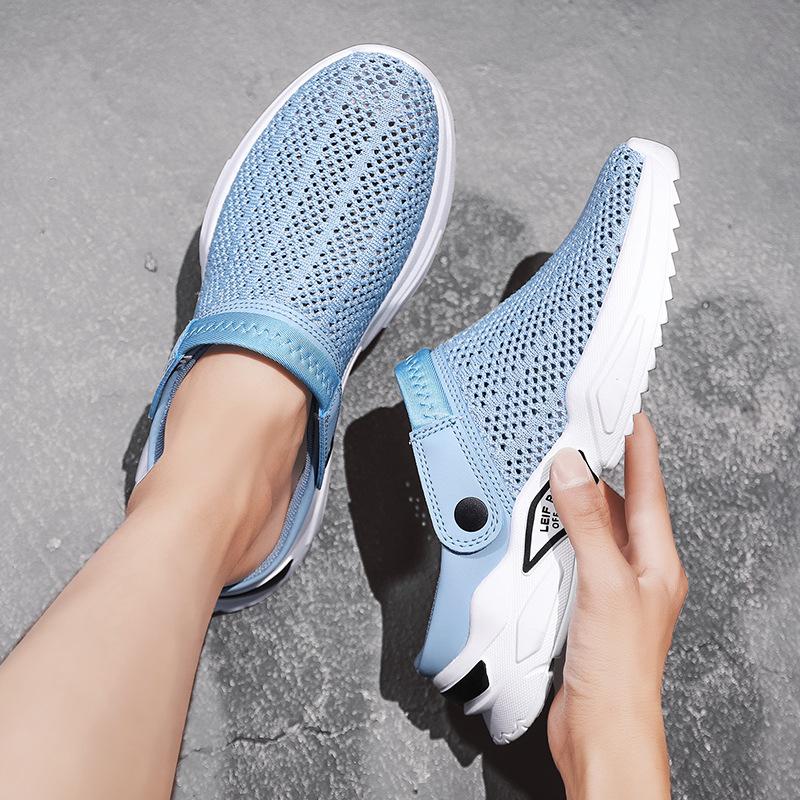 Summer Baotou Drag Large Size Men's Half Slippers Men's Sandals Student Hole Hole Baotou Sandals Beach Shoes Foreign Trade