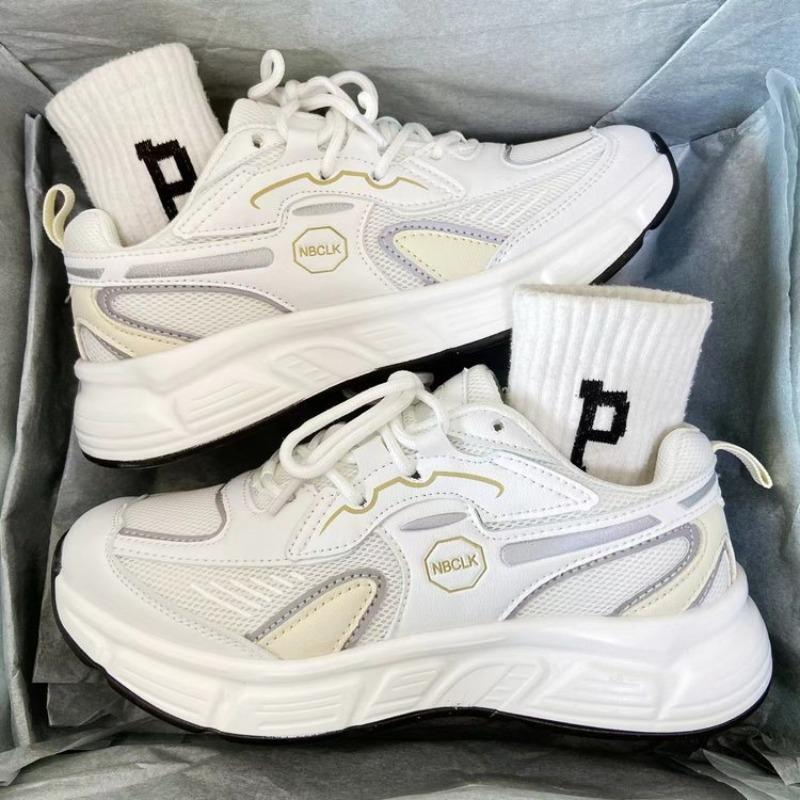 

Fashion New women s casual thick soled women s sneakers comfortable height increasing shoes fashionable versatile sports shoes 35 белый