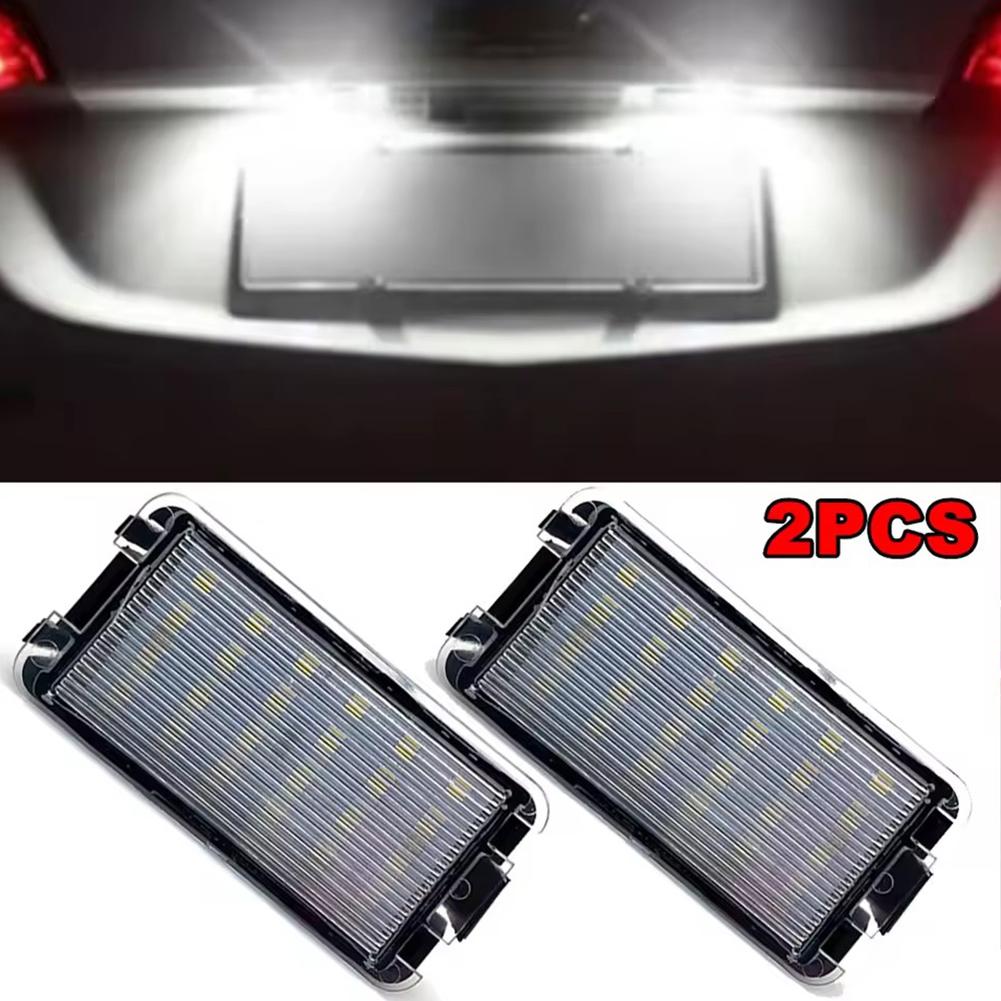 1/2pcs Error Free Car LED Number License Plate Lights For Seat Ibiza 6L Arosa Altea Cordoba MK1 MK2 Leon 1M Toledo III 2004-2009