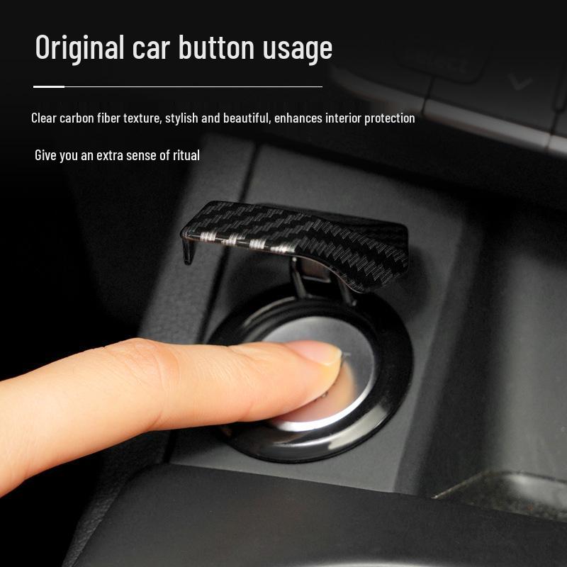 Universal Car Start Button Protective Cover - Custom Interior Design Sticker
