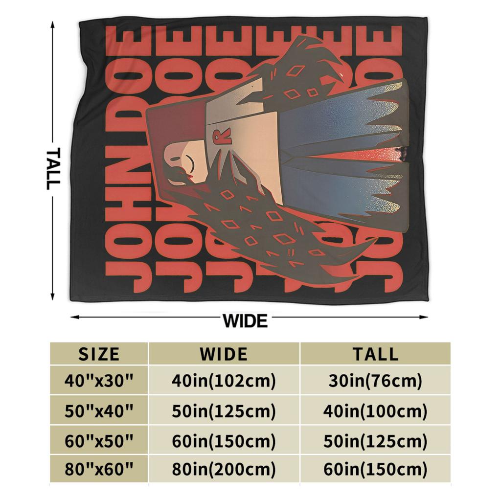 Coperta John Doe Abbandonato Morbida Novità Calda Coperta Plaid per Letto Divano Autunno/Inverno