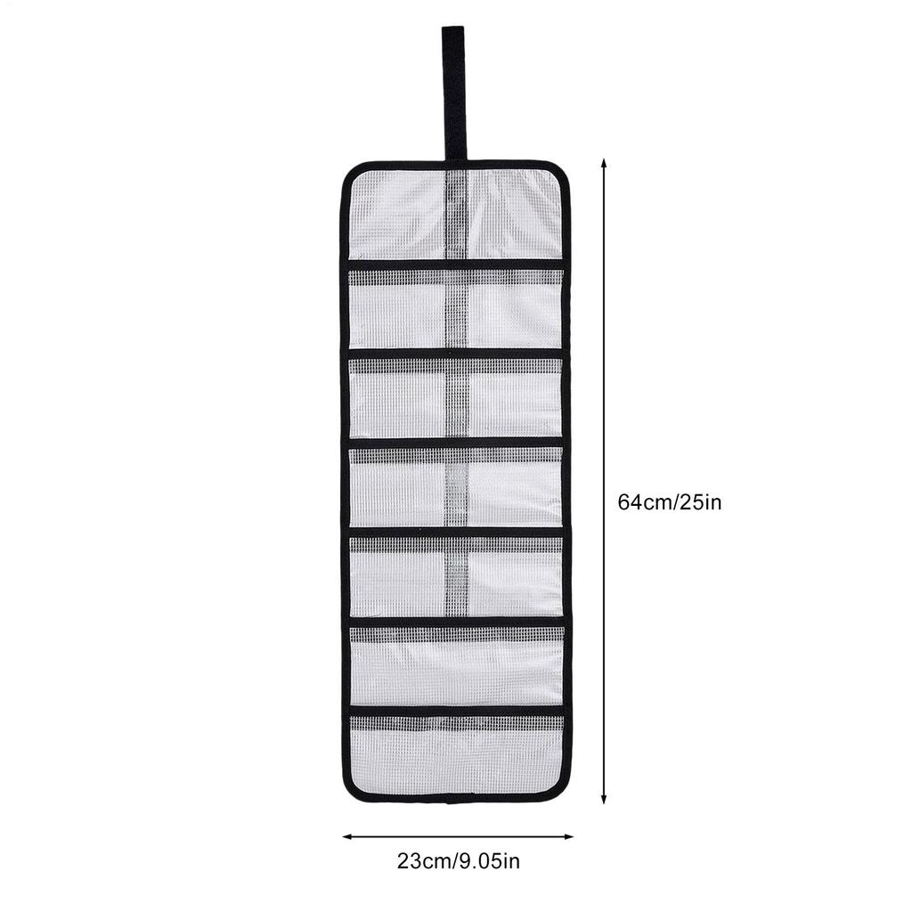 Fish Bait Organizer Wrap PVC Roll Up Fishing Bait Protective Covers Waterproof Tackle Organizer Bag For Fishing Enthusiasts