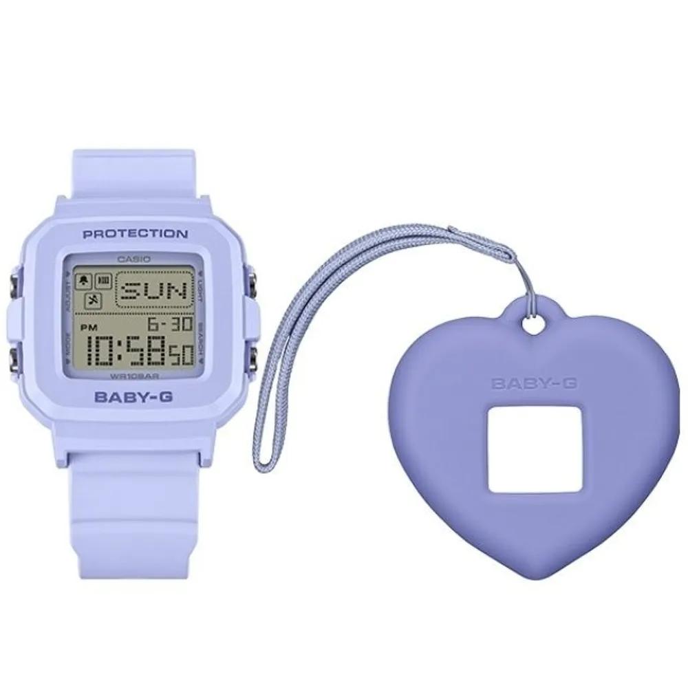 Plus Series consisting of the BGD-10KH-2BDR YDP digital clock and a dedicated clock holder set