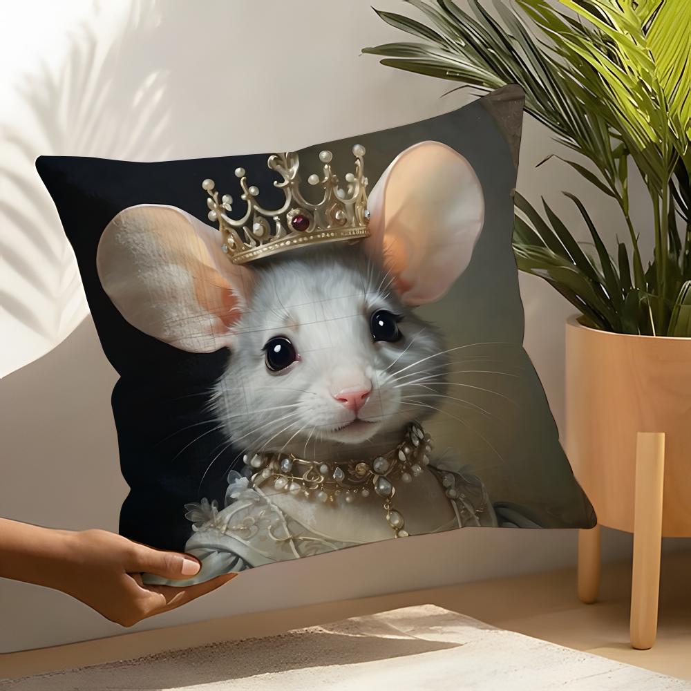 Nordic Fashion Animal Pillow Case Linen Cushion Covers For Decorative Sofa Home Pillows Case Car Chair Pillows Cases
