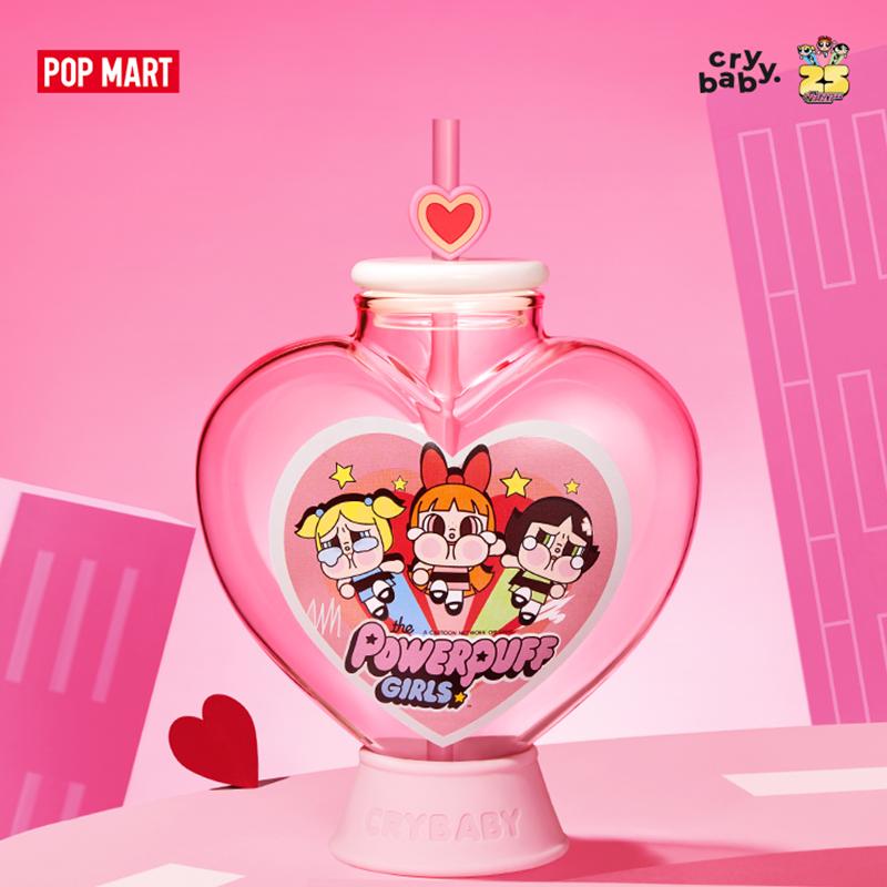 New POP MART CRYBABY X The Powerpuff Girls Collection Heart Mug Trend Based Products PPMT-2403-0003