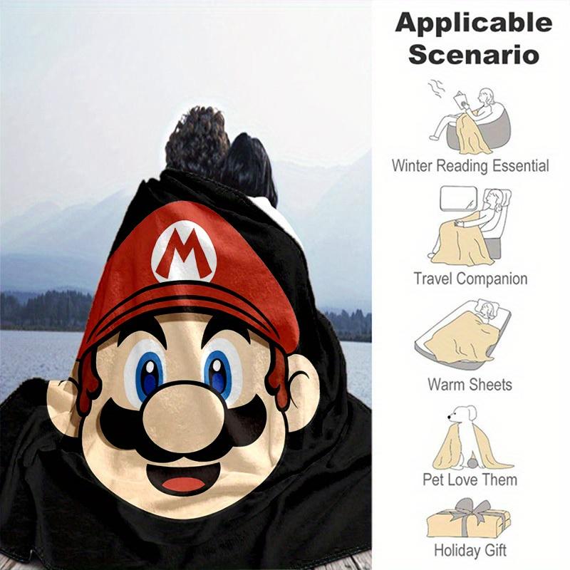 1 peçaSuper Mario Bros. Manta - Macia Confortável Presente para Todas as Estações - Perfeita