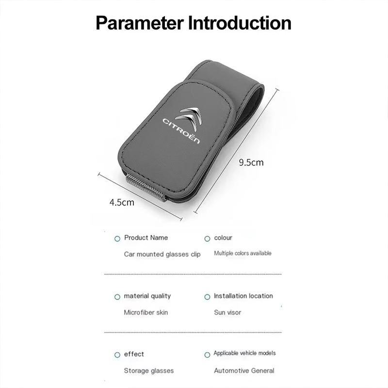Fashion Car Sun Visor Glasses Clip Eyeglasses Storage Holder For Citroen DS3 DS4 DS5 DS6 C1 C2 C3 C4 C5 C6 C8 Auto Accessories