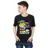 DC Comics Jungen Chibi Superfreunde Tanz T-Shirt