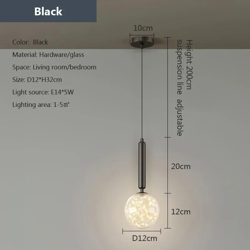 

Современные светодиодные подвесные светильники для гостиной, спальни, прикроватные подвесные светильники, подвесное звездное освещение, потолочная люстра Natural White
