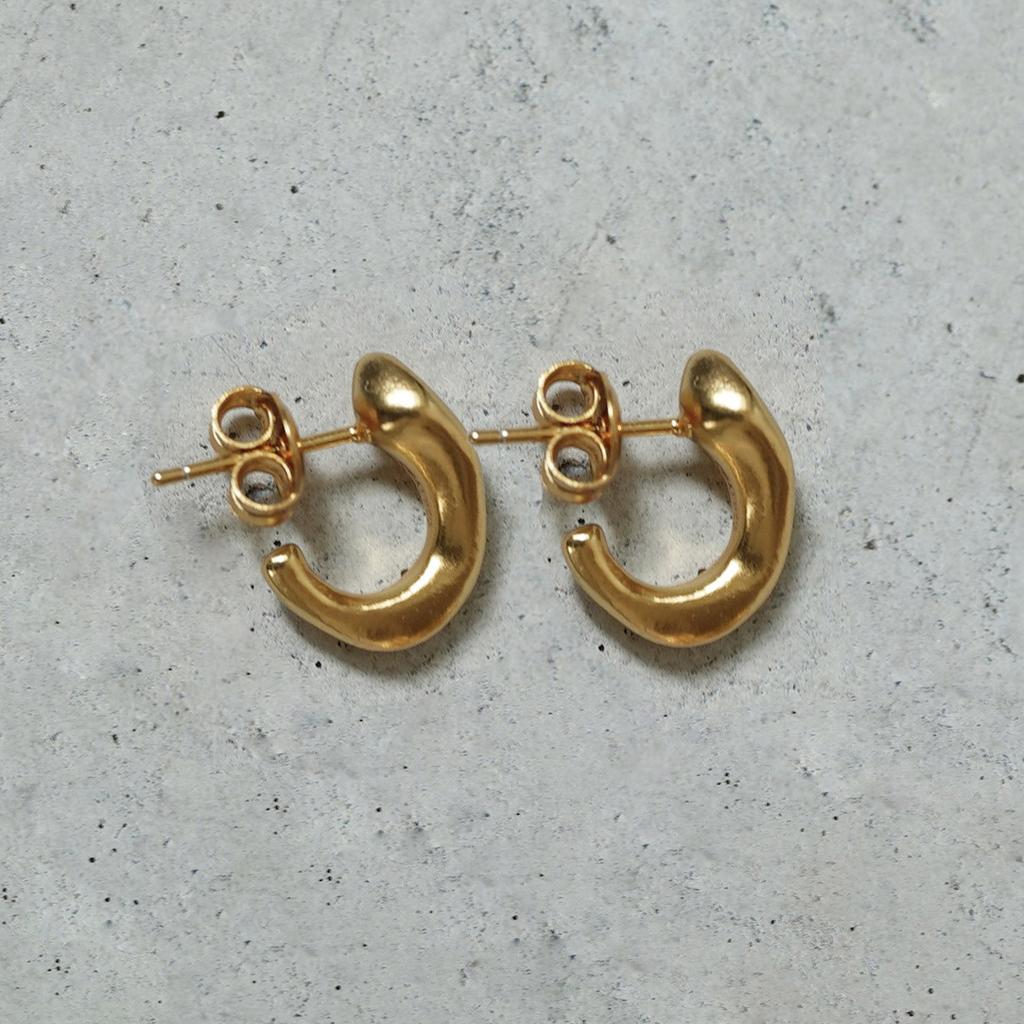 Casual Thick Glossy Drop Earrings Generous Delicate Niche Temperament Earrings Personality Trend Hundred Match Fashion Jewelry Ambience Back To School