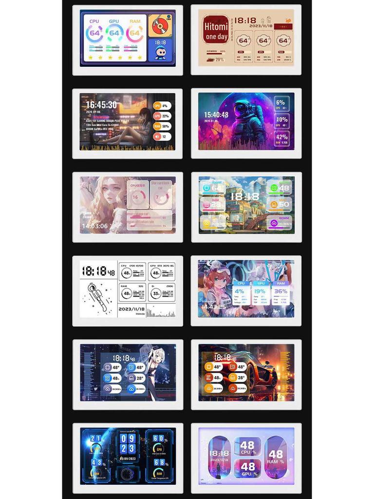 8-Zoll RGB LCD USB Unterbildschirm mit Tonaufnahme, 1280x800 Auflösung