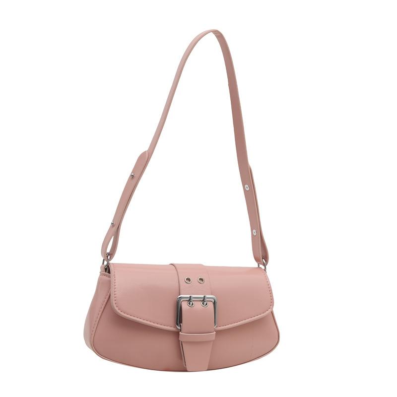 New 2025 Women's Belt Solid Color Casual Large Capacity Summer Casual Fashion Crossbody Portable Shoulder Armpit Bag