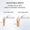 Adjustable Drawer Organizers Clamps Secure Grip Fixtures for Home and Office Use Sturdy Stainless Steel Materials