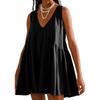 Casual Sports V-neck Loose Vest Dress