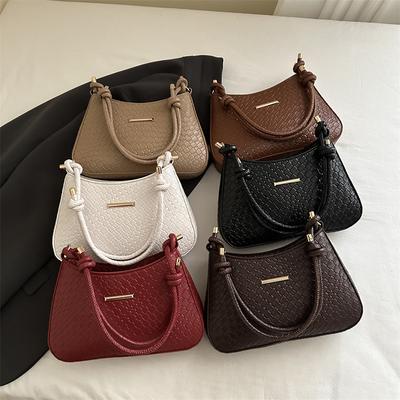 Underarm Shoulder Bags for Women New Texture PU Leather Crossbody Bag Luxury Designer Wedding Bride Handbags Sling Bag