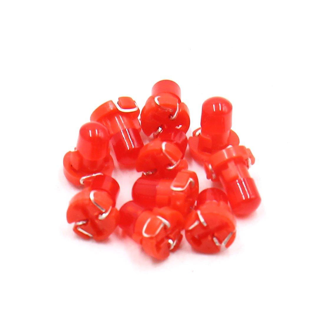 

uxcell Automotive LED Light 12V T3 Red LED Dashboard Panel Gauge Light Lamp Bulb for Car Interior 10 Pieces