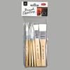 Premium Paint Brush Set with Wooden Handles - Versatile Nylon Bristles for Oil, Acrylic, Watercolor & Miniature Artwork - Includes Convenient
