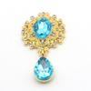 Engood 50Pcs Glass Rhinestone Pendant Button Wedding Sewing Trim & Embellishments Craft DIY Clothing Brooch Decoration Crafts