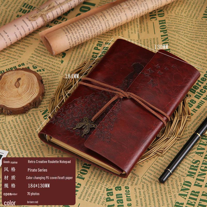 

А6 Европейский ретро крафт-бумага с отрывными листами деловой планировщик блокнот (Настраиваемый логотип) A6