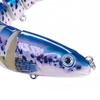 Jointed Artificial Bait Fishing Lure with 3D Eyes Realistic Looking Vibrant Color Fake Bait Hard Lure with Treble Hooks