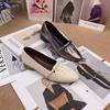 2025 Women's Shoes Shallow Mouth New Summer Versatile Breathable Pointed Single Shoes Soft Sole Leather Shoes Mother Shoes Popular Low Heels