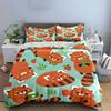 Cute Red Panda Pattern Design Bedding Duvet Cover Set Duvet Cover Pillowcases  (1*Duvet Cover 2*Pillowcases, without duvet insert)