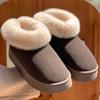 Women's Home Bootie Furry Slippers Warm Cozy Snow Boots with Fuzzy Plush Lined for Women Winter Non Slip House Shoes for Indoor Outdoor Short Boots